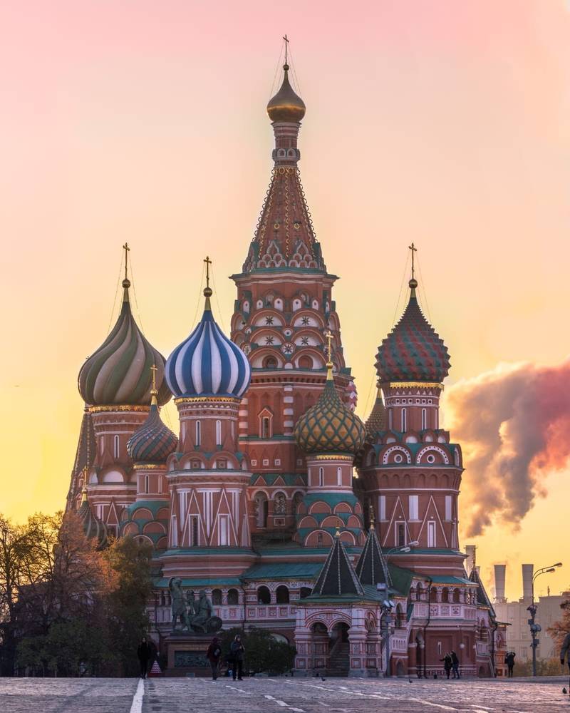 Собор Василия Блаженного на Красной площади в Москве, Россия
